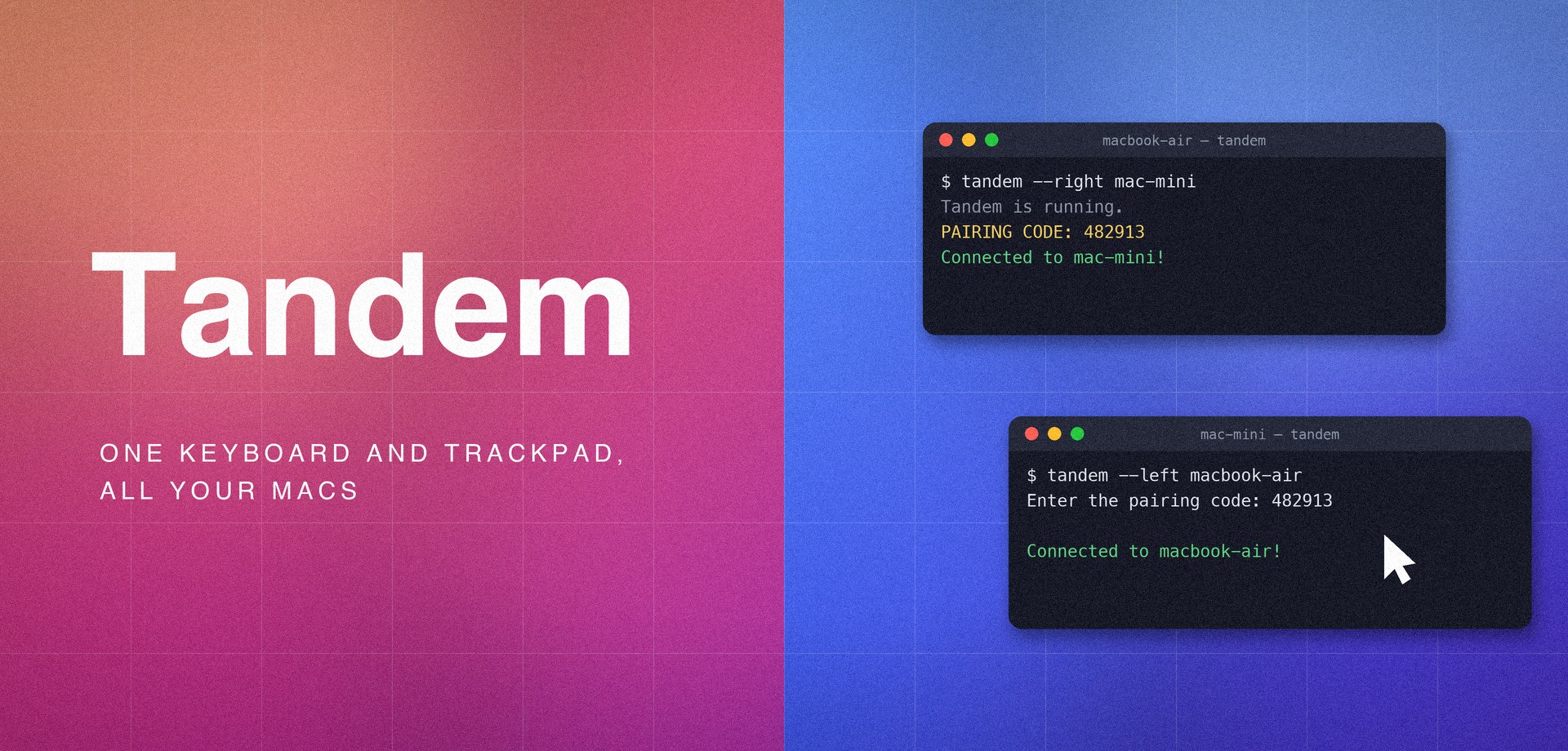 Tandem: An Open-Source Software KVM for macOS